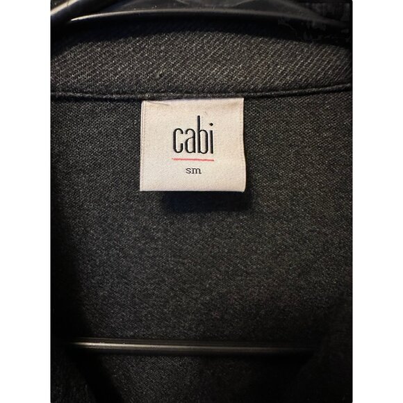 ✌️ 2/$40 ✌️ Cabi Charcoal Gray Button Down Blazer Small and Stretchy Material - Picture 3 of 7
